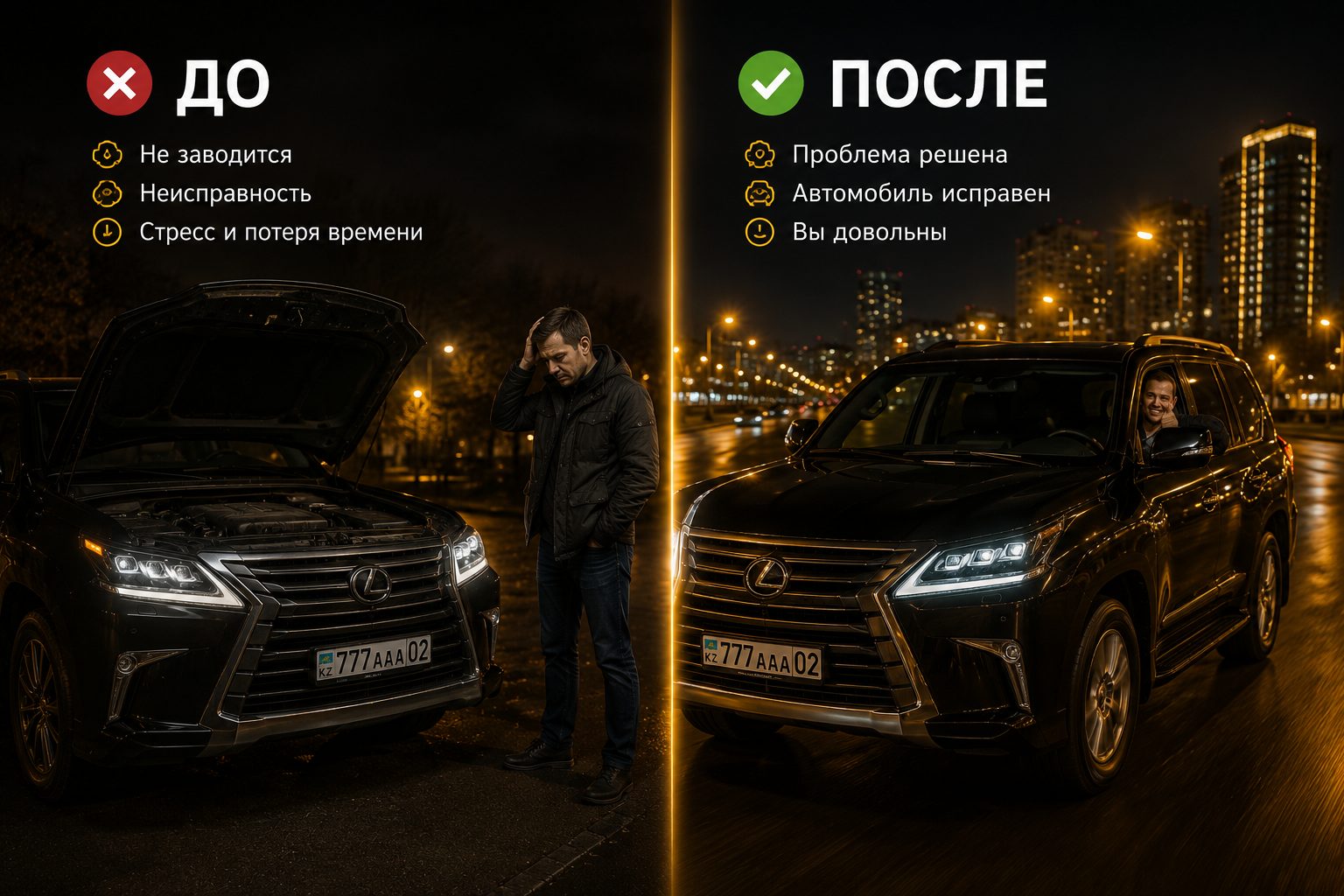 Машина не заводится — приехал Алексей — машина исправна