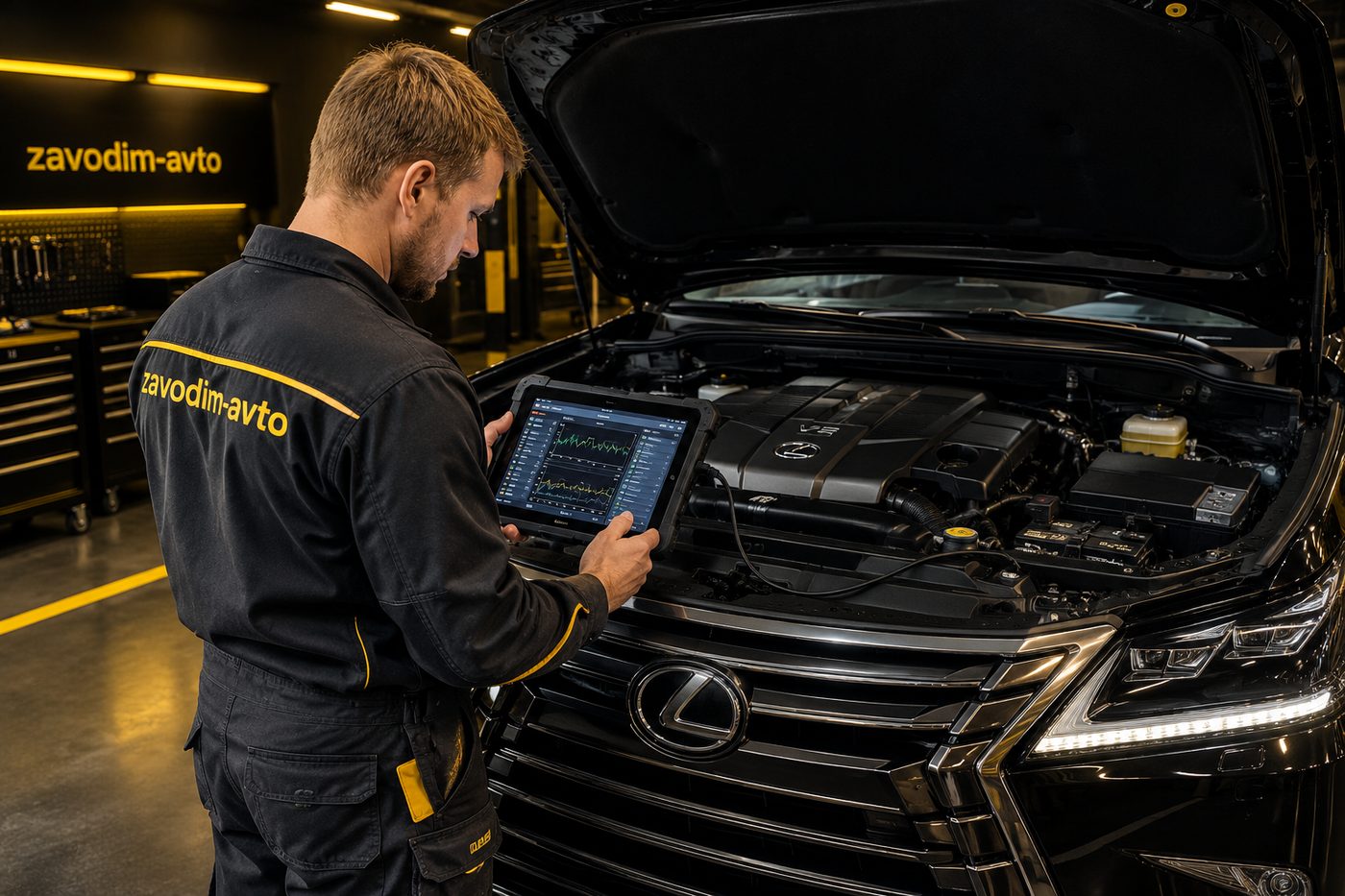 Компьютерная диагностика Lexus сканером на выезде в Алматы
